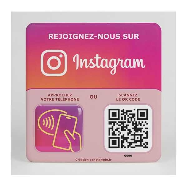 Plaque Instagram