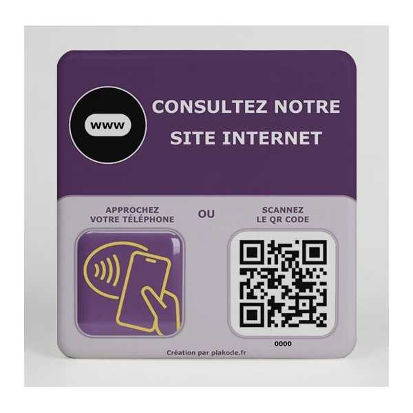 Plaque Site Internet