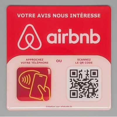 Plaque Airbnb NFC & QR Code – Simplifiez l'accès à votre annonce | Plakode