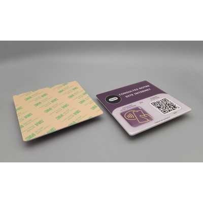 Plaque NFC & QR Code « Consultez notre site internet » – Attirez plus de visiteurs | Plakode