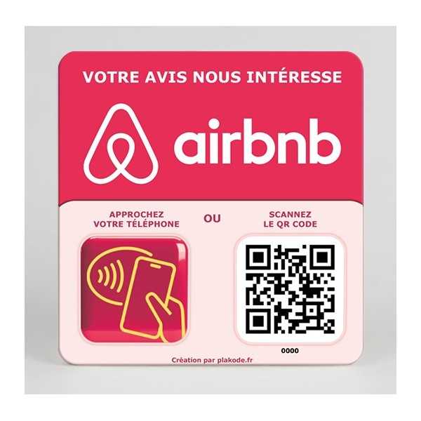 Plaque Airbnb