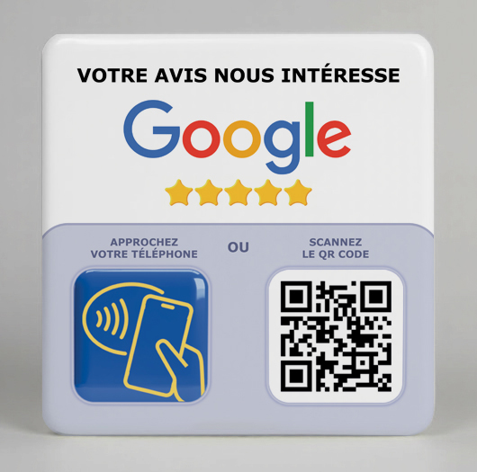 Plaque Google avis